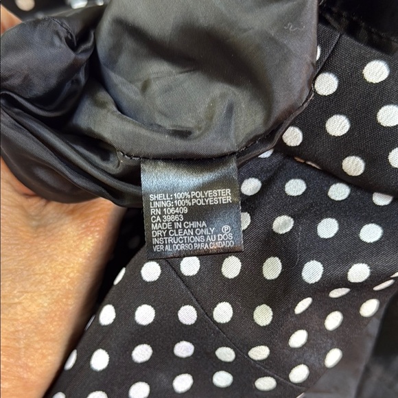 Tahari ASL Black and White Polka Dot Sleeveless Sheath Dress, Size 6 - Picture 6 of 7